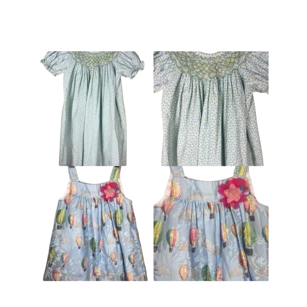 Bundle 2T Boutique Dresses Shrimp & Grits Kids Smocked Pastourelle‎ Pippa Julie